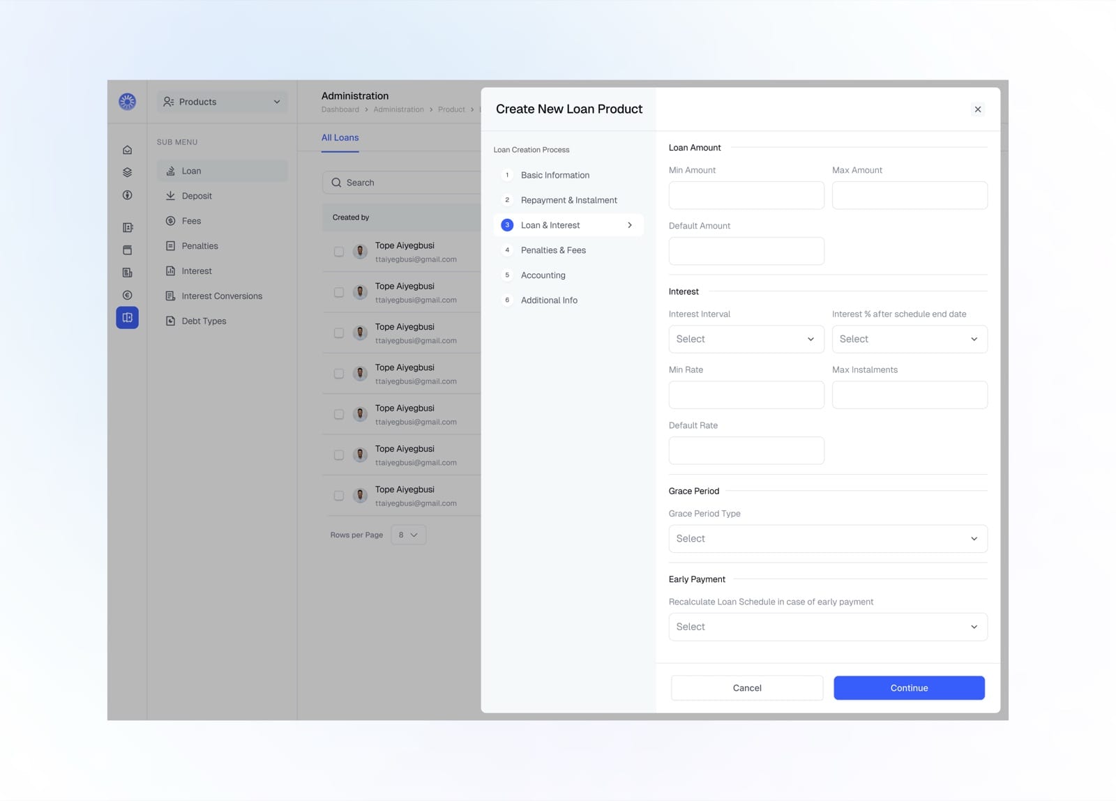 Create Loan Products 3