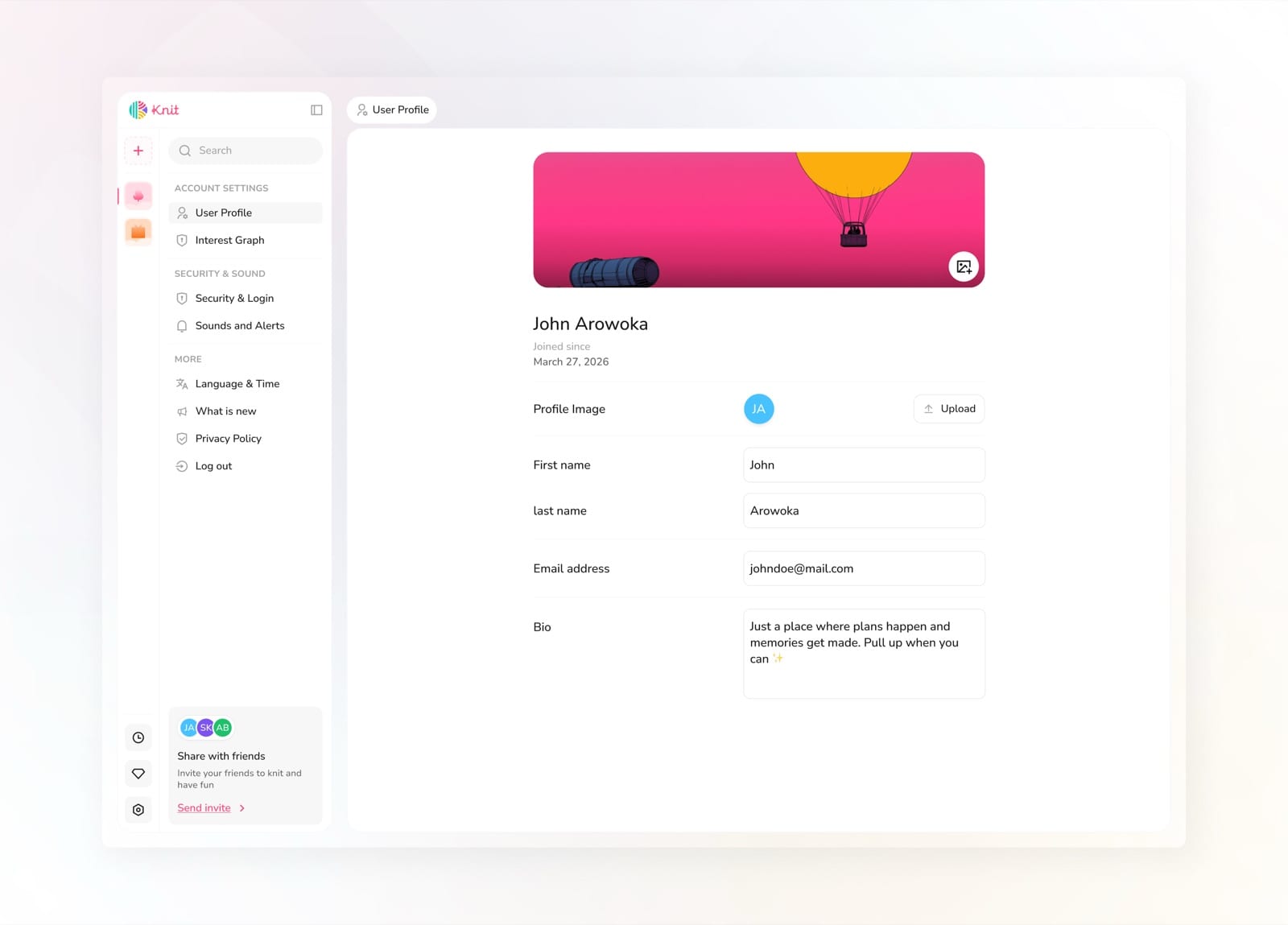 Knit Settings 1