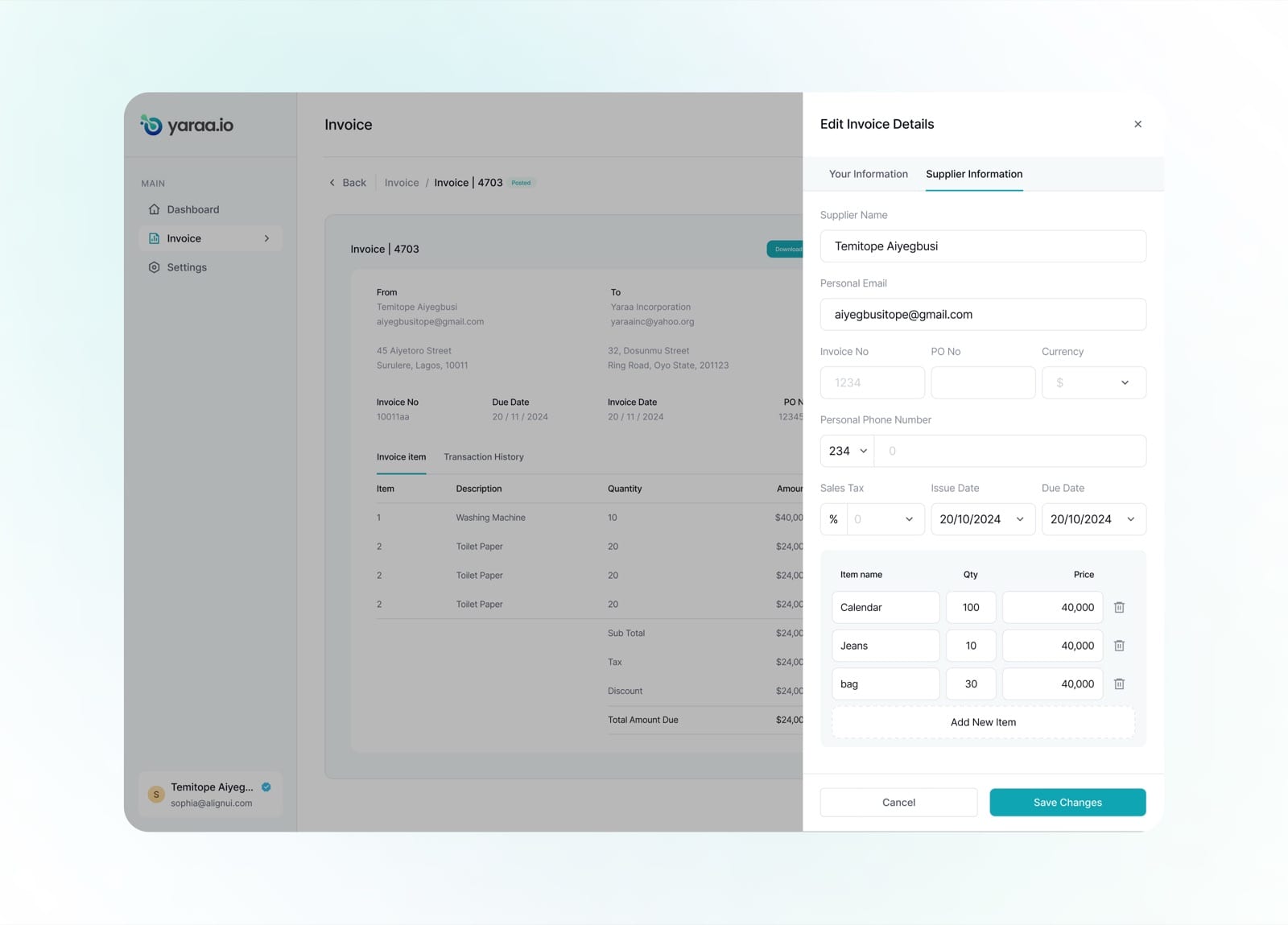 Invoice 4